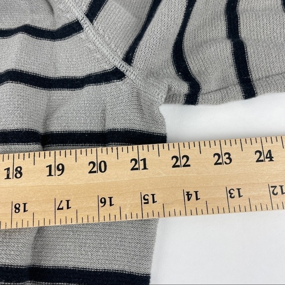 Grace Elements Sweatshirt Womens XXL Gray Black Striped - Picture 7 of 9